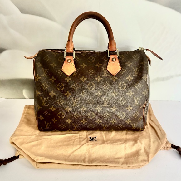 Authentic Louis Vuitton speedy 30 monogram satchel - Picture 1 of 16
